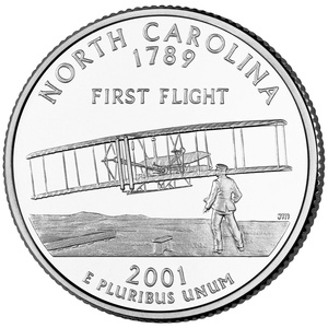 2001 Quarter - S - North Carolina - Silver Proof reverse
